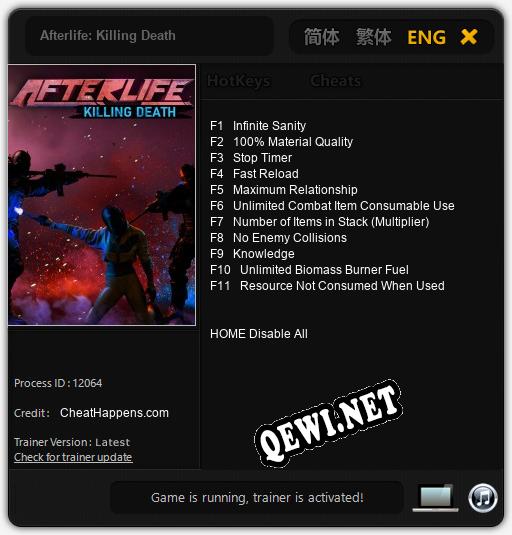 Afterlife: Killing Death: Трейнер +11 [v1.6]