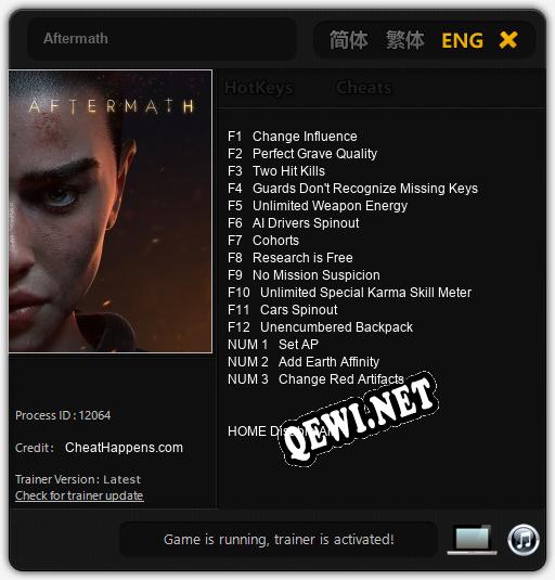 Aftermath: Читы, Трейнер +15 [CheatHappens.com]