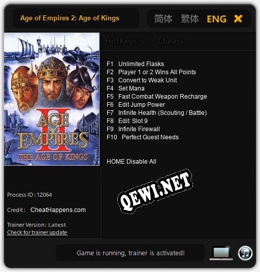 Age of Empires 2: Age of Kings: Трейнер +10 [v1.3]