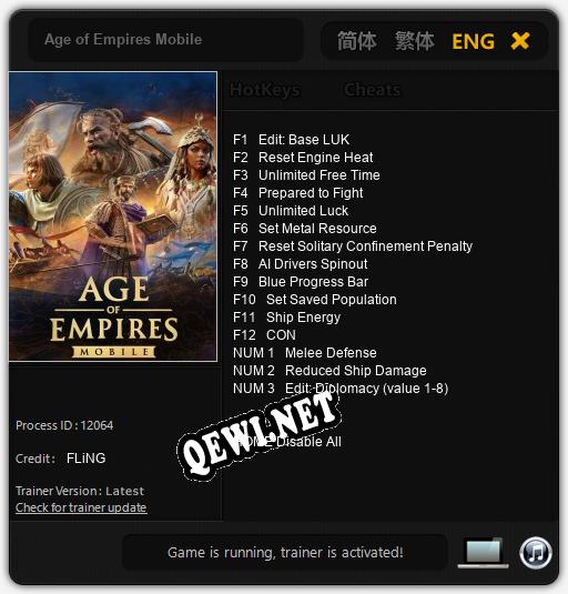 Age of Empires Mobile: ТРЕЙНЕР И ЧИТЫ (V1.0.9)
