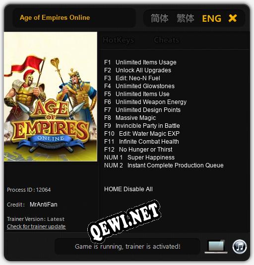 Age of Empires Online: Читы, Трейнер +14 [MrAntiFan]