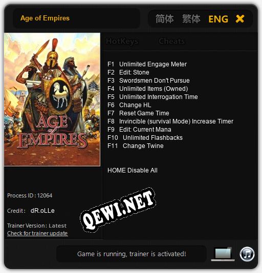 Трейнер для Age of Empires [v1.0.5]