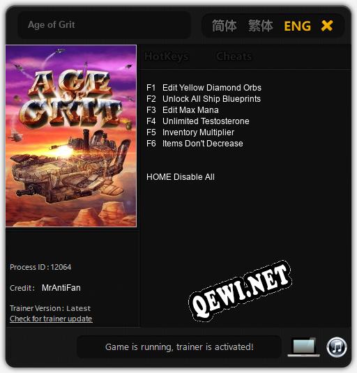 Age of Grit: ТРЕЙНЕР И ЧИТЫ (V1.0.47)