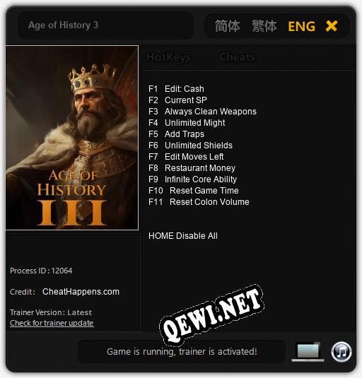 Age of History 3: ТРЕЙНЕР И ЧИТЫ (V1.0.27)