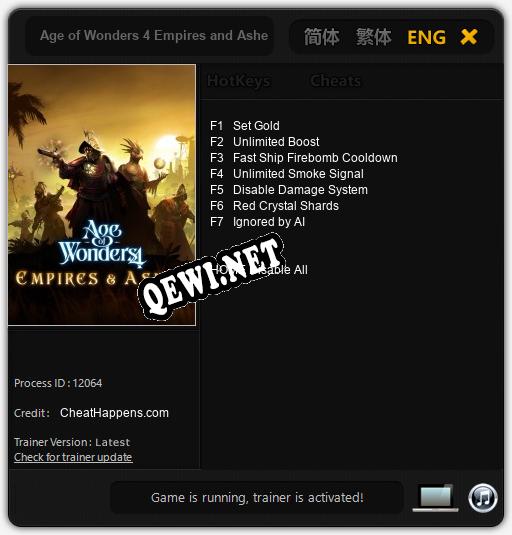 Трейнер для Age of Wonders 4 Empires and Ashes [v1.0.1]