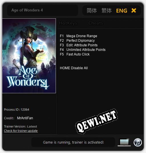 Age of Wonders 4: Трейнер +5 [v1.7]