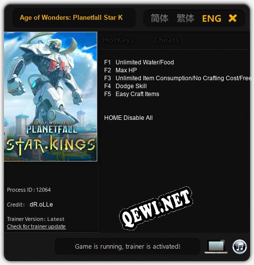 Age of Wonders: Planetfall Star Kings: Трейнер +5 [v1.9]