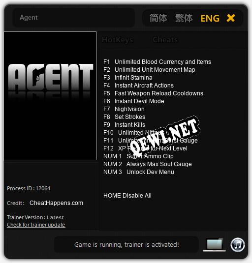 Agent: ТРЕЙНЕР И ЧИТЫ (V1.0.3)