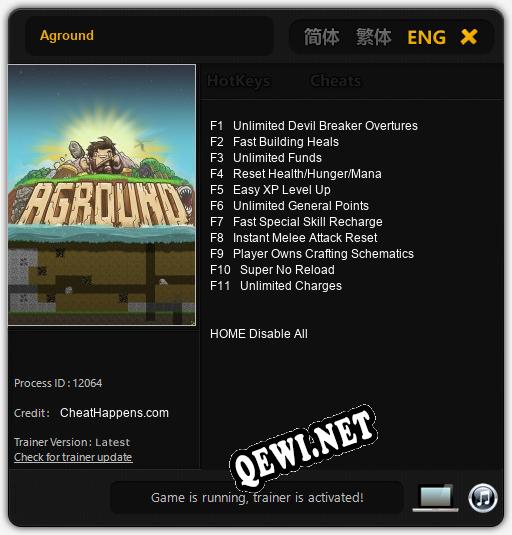 Aground: ТРЕЙНЕР И ЧИТЫ (V1.0.12)