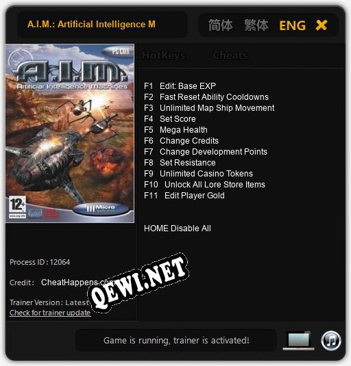 Трейнер для A.I.M.: Artificial Intelligence Machine [v1.0.8]