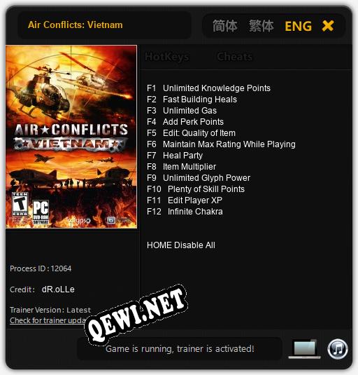 Air Conflicts: Vietnam: Читы, Трейнер +12 [dR.oLLe]