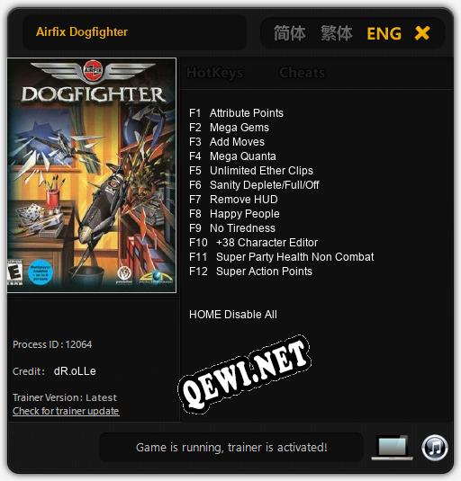 Airfix Dogfighter: Читы, Трейнер +12 [dR.oLLe]