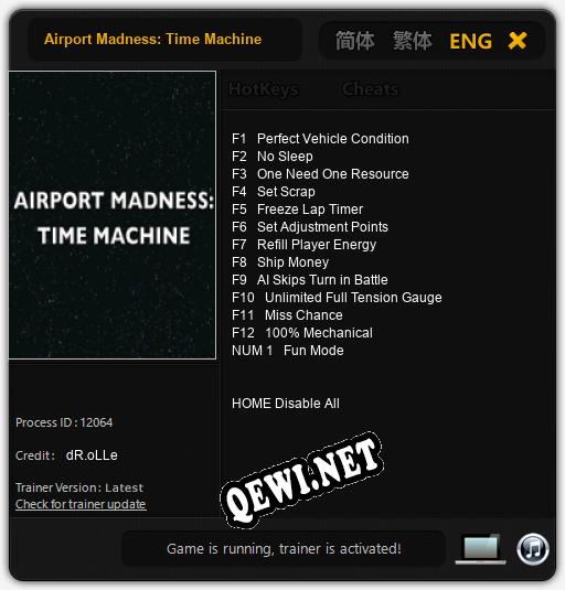 Трейнер для Airport Madness: Time Machine [v1.0.5]