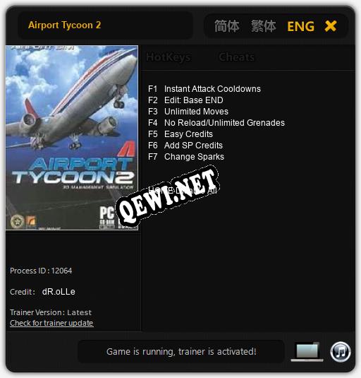 Трейнер для Airport Tycoon 2 [v1.0.5]