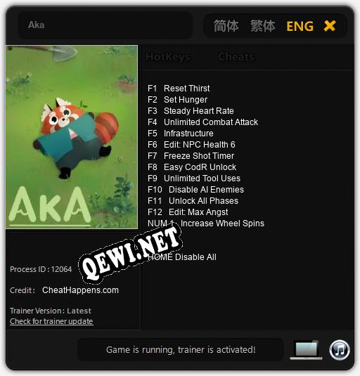 Трейнер для Aka [v1.0.2]
