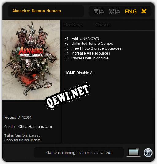 Akaneiro: Demon Hunters: ТРЕЙНЕР И ЧИТЫ (V1.0.61)