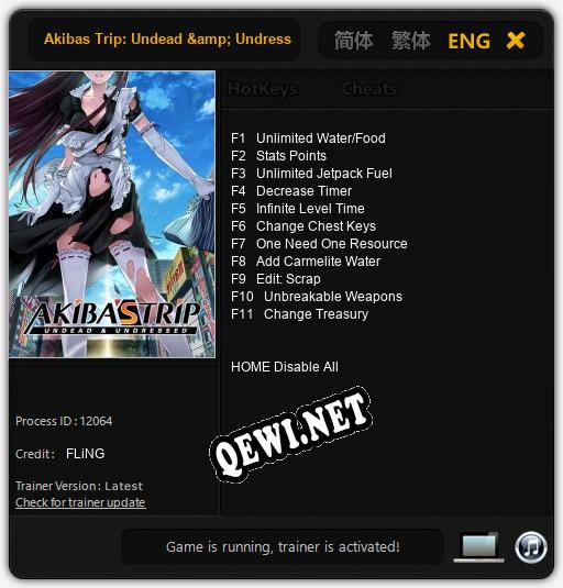 Akibas Trip: Undead & Undressed: ТРЕЙНЕР И ЧИТЫ (V1.0.72)