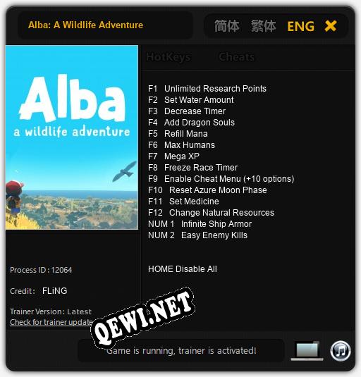 Alba: A Wildlife Adventure: ТРЕЙНЕР И ЧИТЫ (V1.0.40)