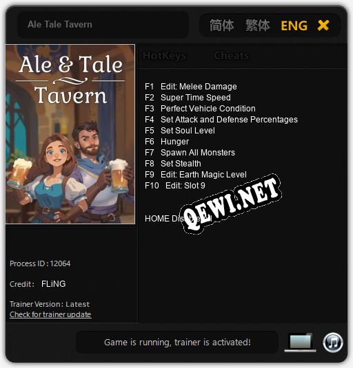 Трейнер для Ale Tale Tavern [v1.0.4]