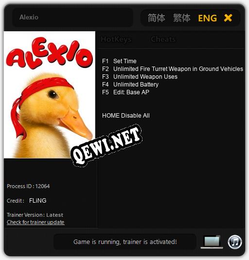 Alexio: ТРЕЙНЕР И ЧИТЫ (V1.0.99)