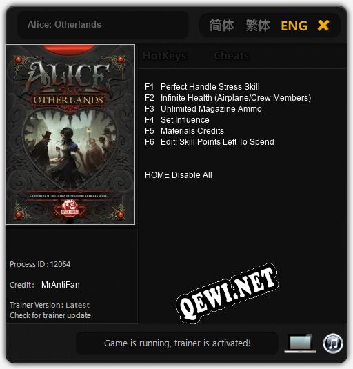 Alice: Otherlands: Читы, Трейнер +6 [MrAntiFan]