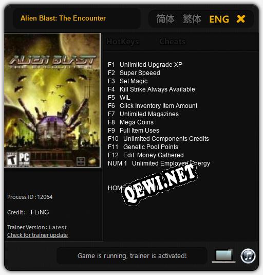Alien Blast: The Encounter: Читы, Трейнер +13 [FLiNG]