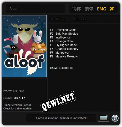 Aloof: Читы, Трейнер +8 [dR.oLLe]