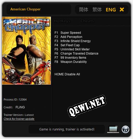 American Chopper: ТРЕЙНЕР И ЧИТЫ (V1.0.27)