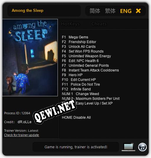 Among the Sleep: Трейнер +5 [v1.7]