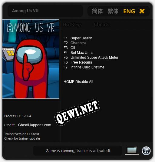 Among Us VR: ТРЕЙНЕР И ЧИТЫ (V1.0.45)
