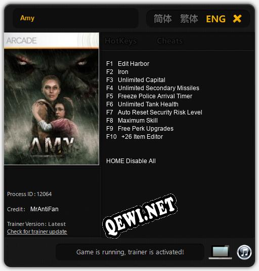 Amy: Трейнер +10 [v1.3]
