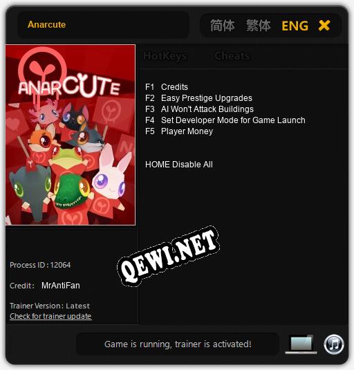 Anarcute: Читы, Трейнер +5 [MrAntiFan]