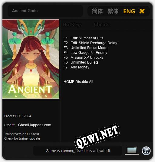 Ancient Gods: ТРЕЙНЕР И ЧИТЫ (V1.0.60)
