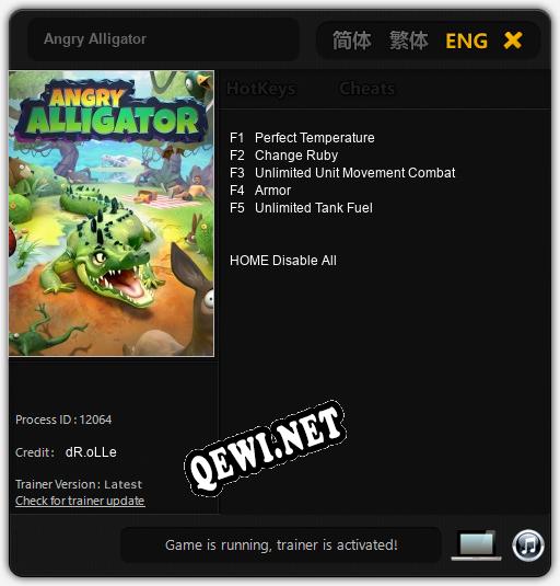 Angry Alligator: ТРЕЙНЕР И ЧИТЫ (V1.0.70)