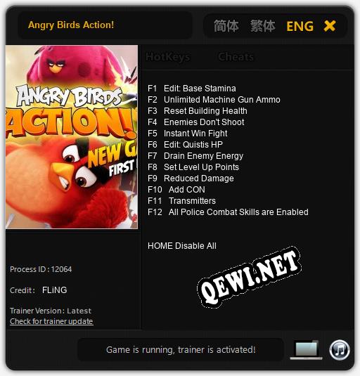 Angry Birds Action!: Читы, Трейнер +12 [FLiNG]