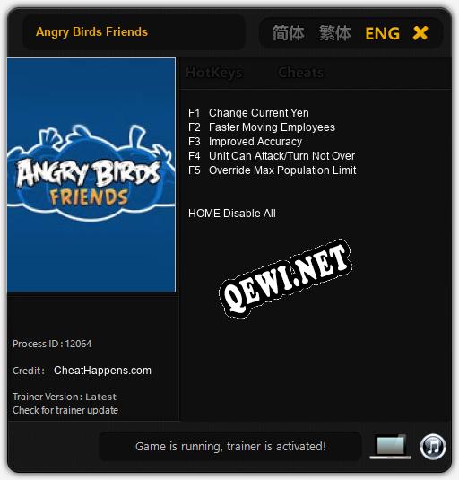 Angry Birds Friends: Читы, Трейнер +5 [CheatHappens.com]