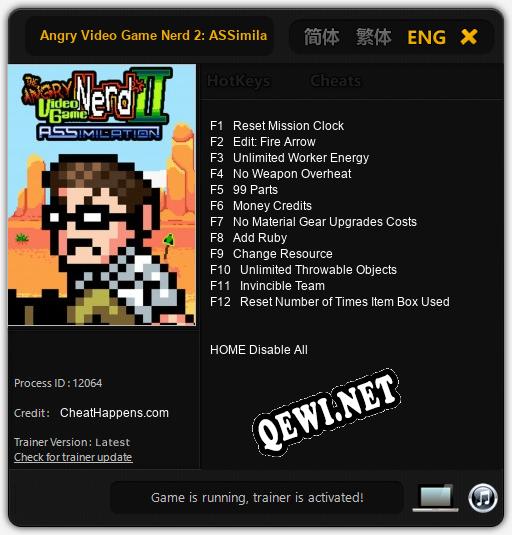 Angry Video Game Nerd 2: ASSimilation: Трейнер +12 [v1.9]