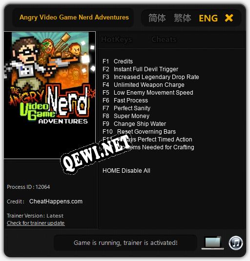 Angry Video Game Nerd Adventures: Читы, Трейнер +12 [CheatHappens.com]