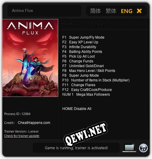 Anima Flux: Трейнер +13 [v1.8]