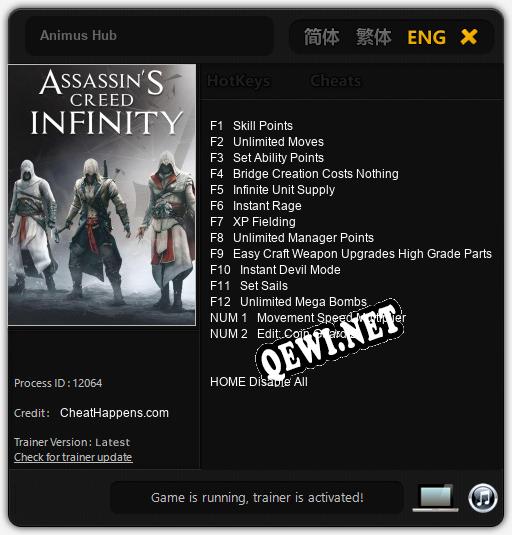 Animus Hub: Трейнер +14 [v1.7]