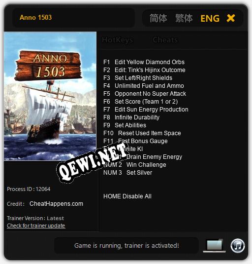 Anno 1503: ТРЕЙНЕР И ЧИТЫ (V1.0.68)