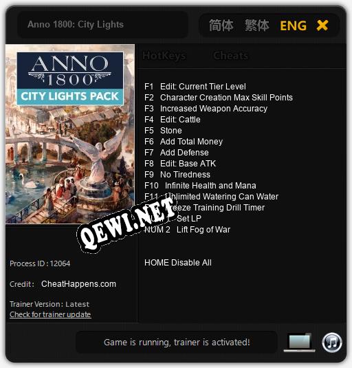 Anno 1800: City Lights: Читы, Трейнер +14 [CheatHappens.com]