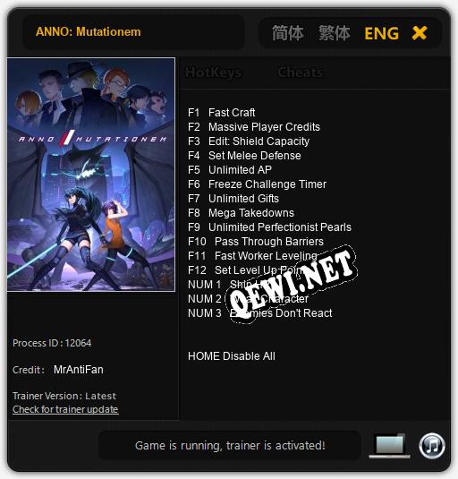 ANNO: Mutationem: Трейнер +15 [v1.4]