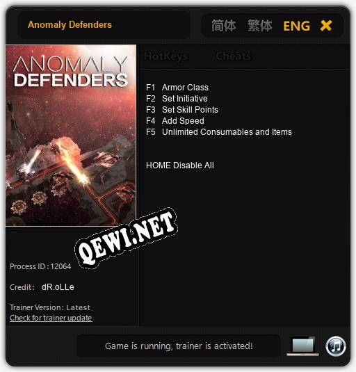 Anomaly Defenders: Трейнер +5 [v1.8]