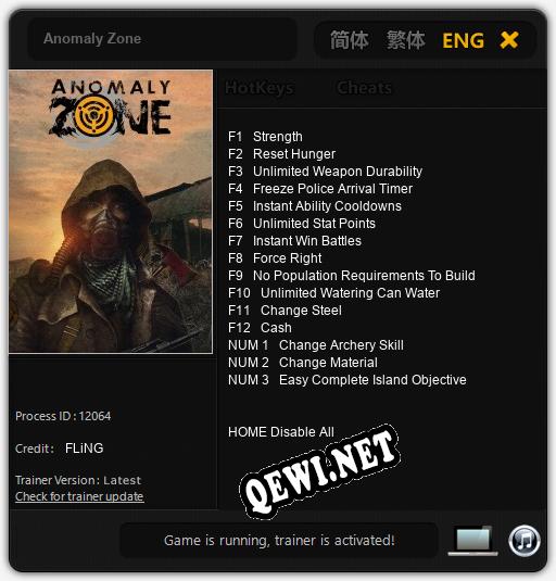 Anomaly Zone: Трейнер +15 [v1.1]