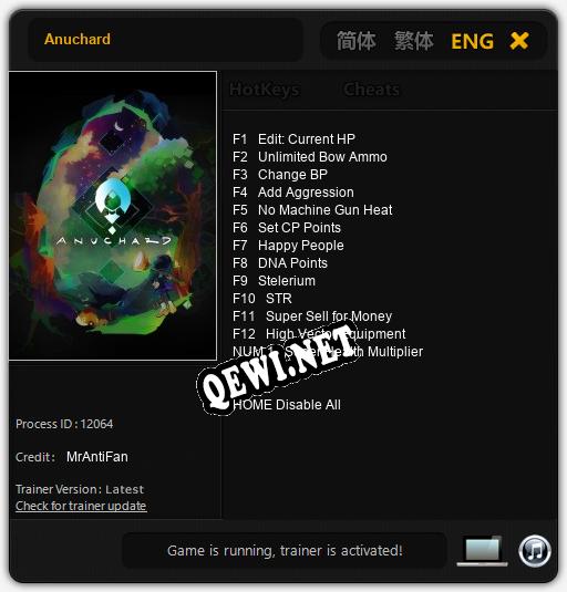 Anuchard: Трейнер +13 [v1.1]