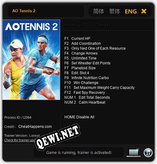 AO Tennis 2: ТРЕЙНЕР И ЧИТЫ (V1.0.36)