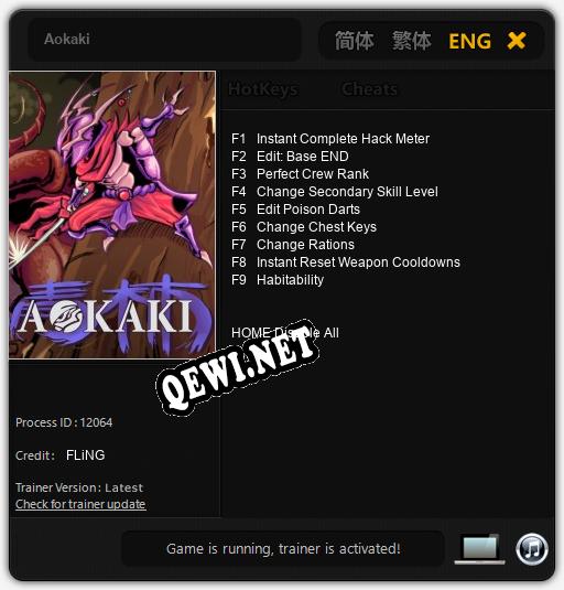 Aokaki: Читы, Трейнер +9 [FLiNG]