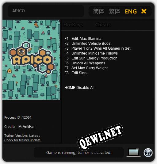 Трейнер для APICO [v1.0.9]