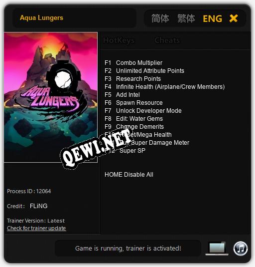 Aqua Lungers: Читы, Трейнер +12 [FLiNG]